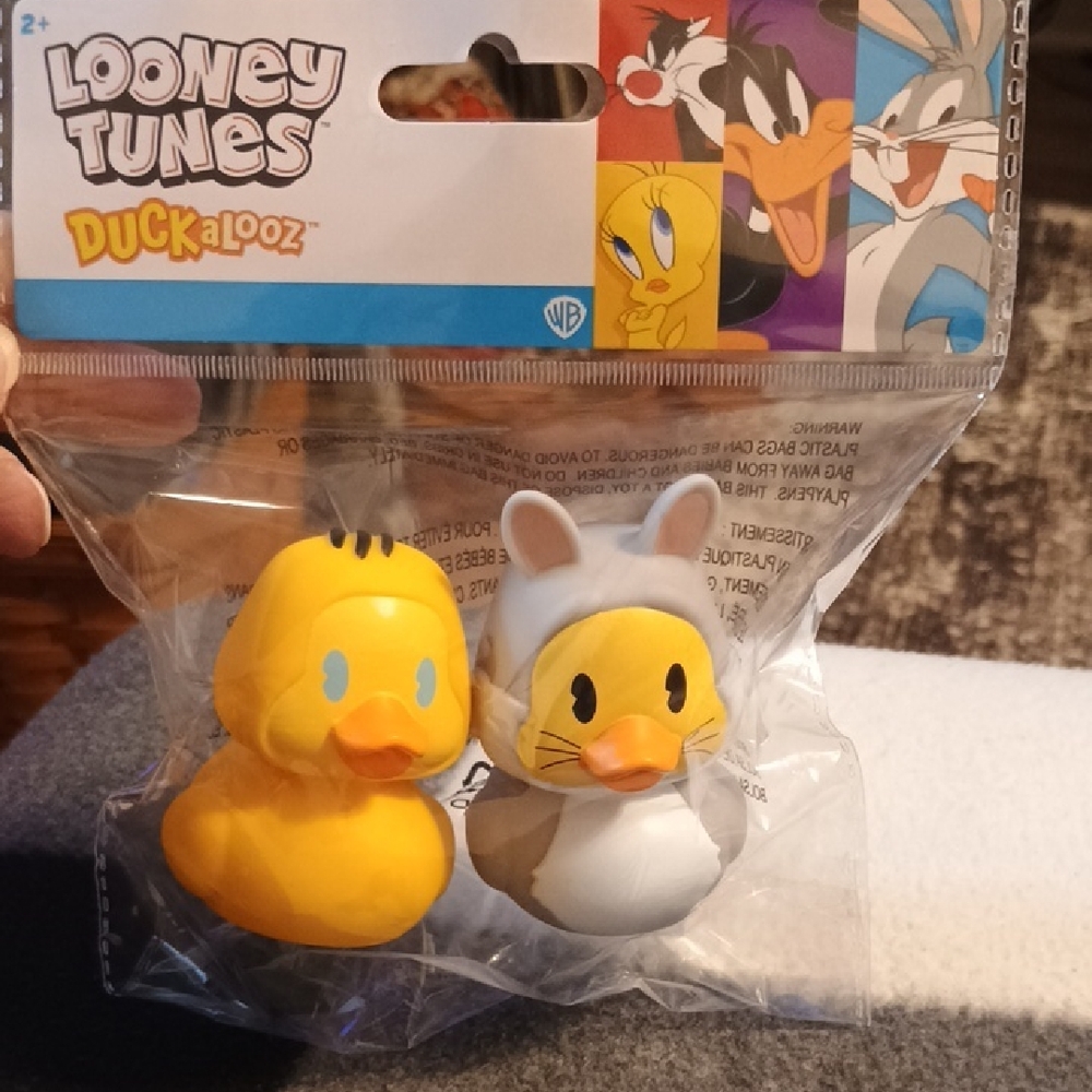 Looney Tunes Tweety Duck and Bugs Bunny Bath Toy Set